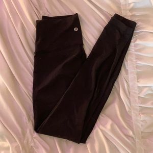 Black high rise wunder under lululemon leggings